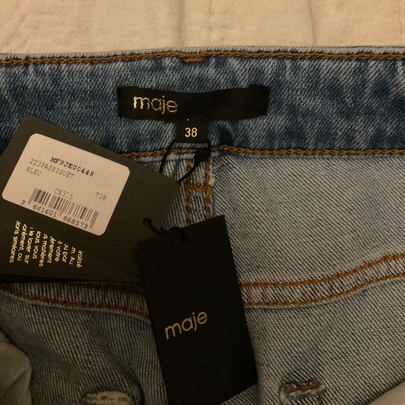 NWT Maje embroidered jeans - Picture 7 of 10